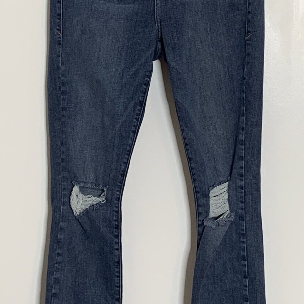 Good American Jeans Good Legs 8/29 Distressed Skinny Blue084 Made in USA - Picture 3 of 12
